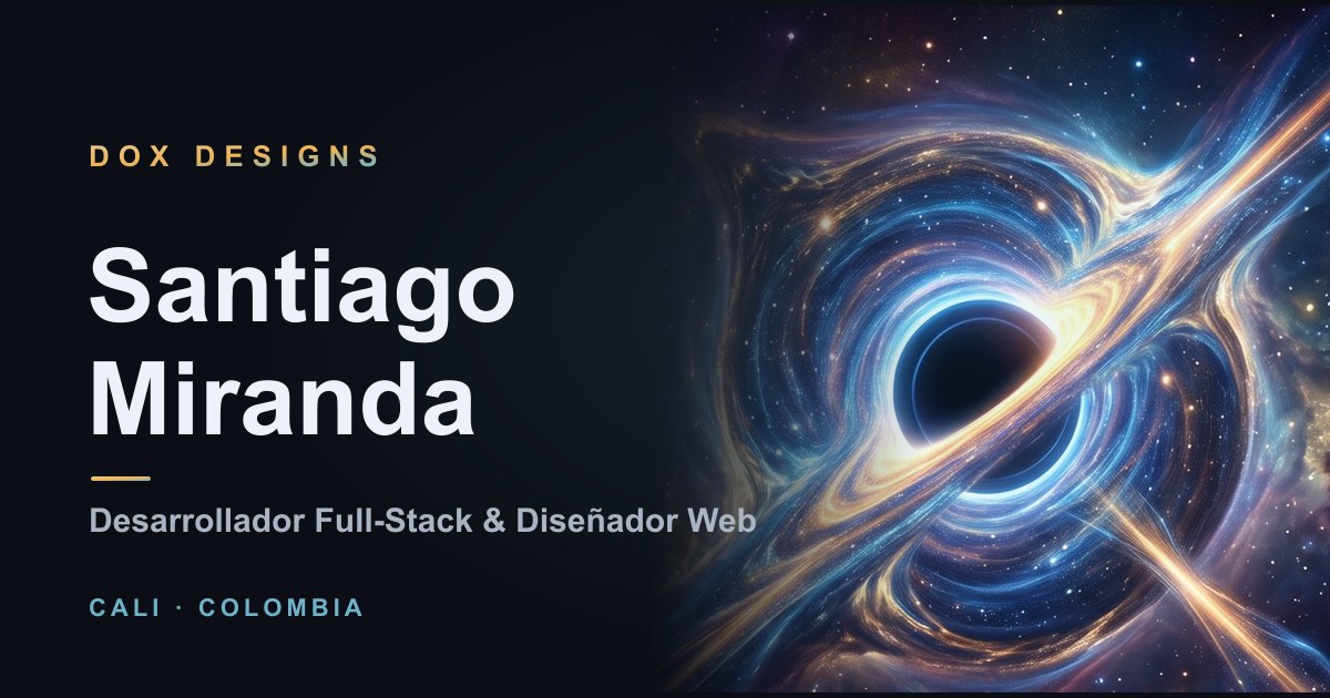 Vista del portafolio doxdesigns.dev